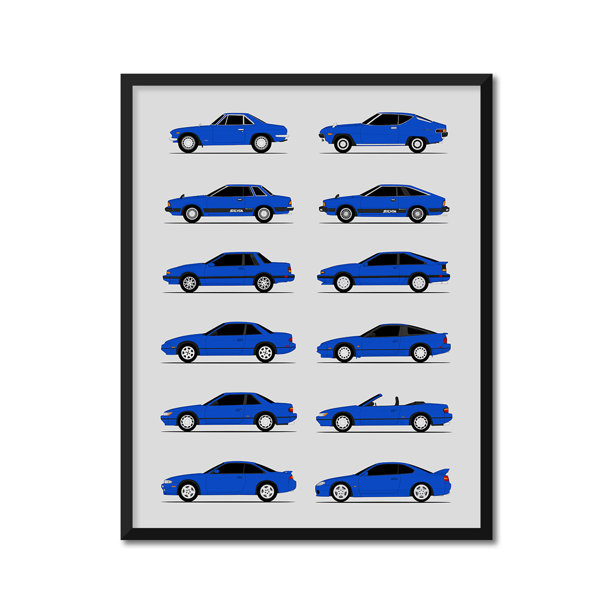 Nissan Silvia 240SX Generations (Side Profile)