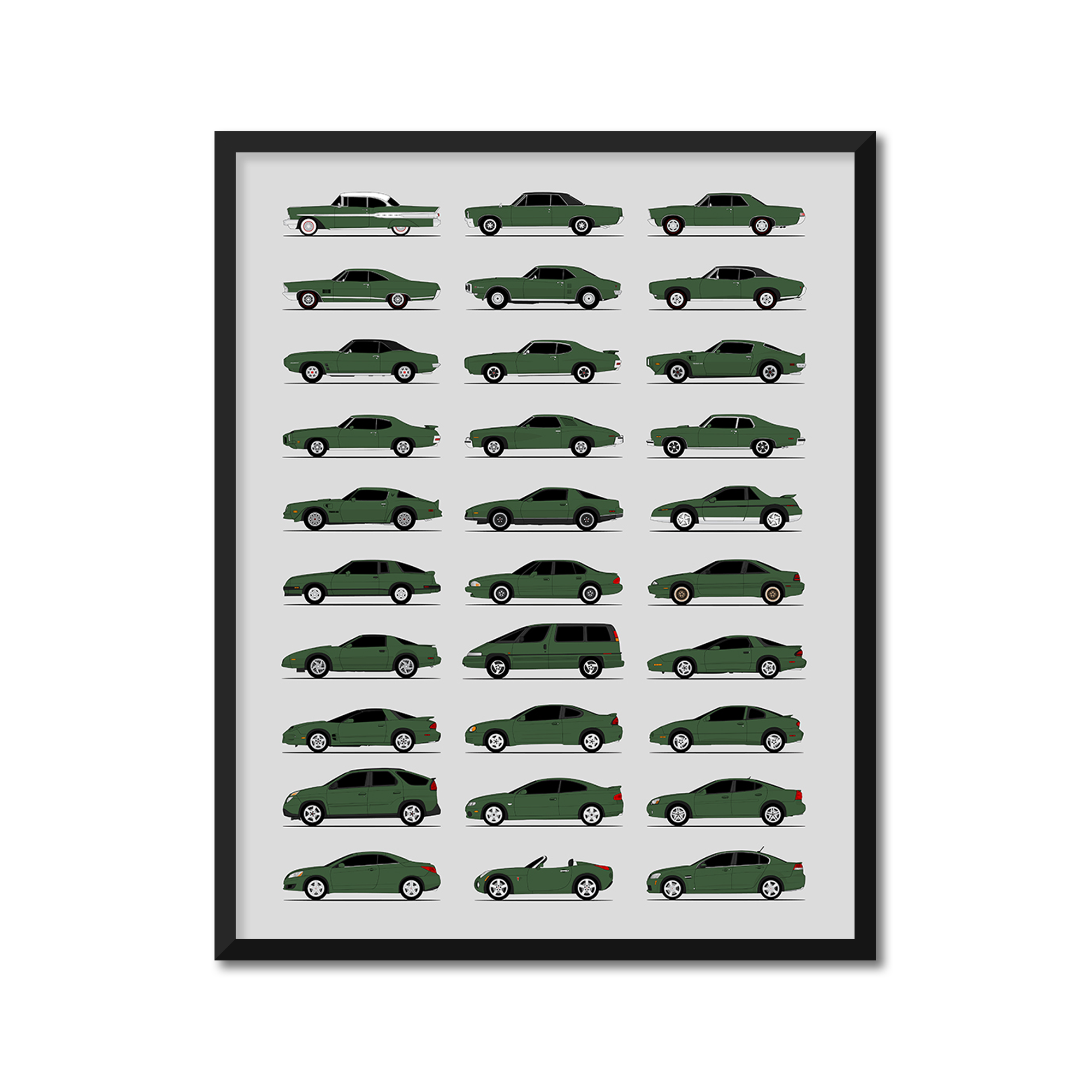 Pontiac Generations (Side Profile)