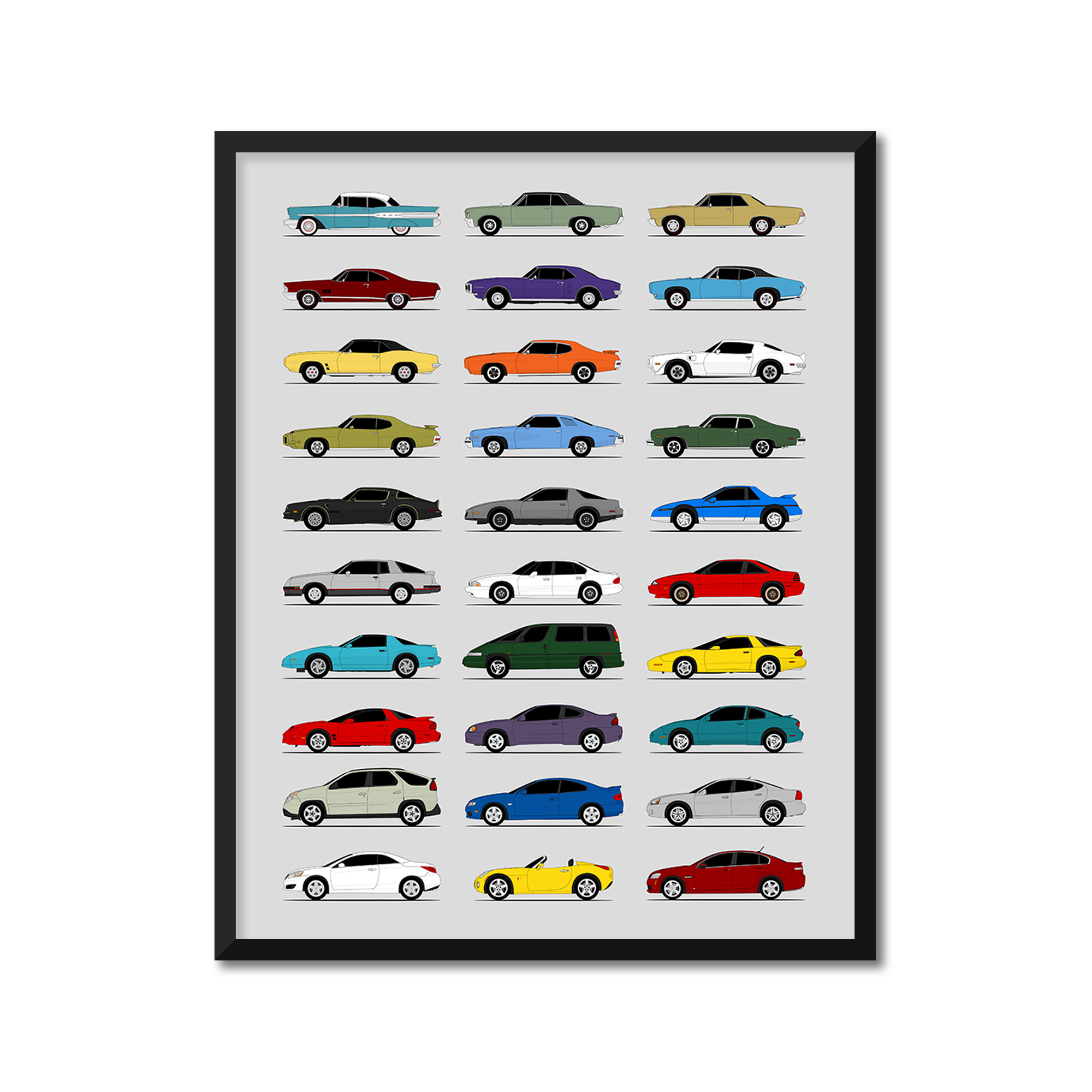 Pontiac Generations (Side Profile)