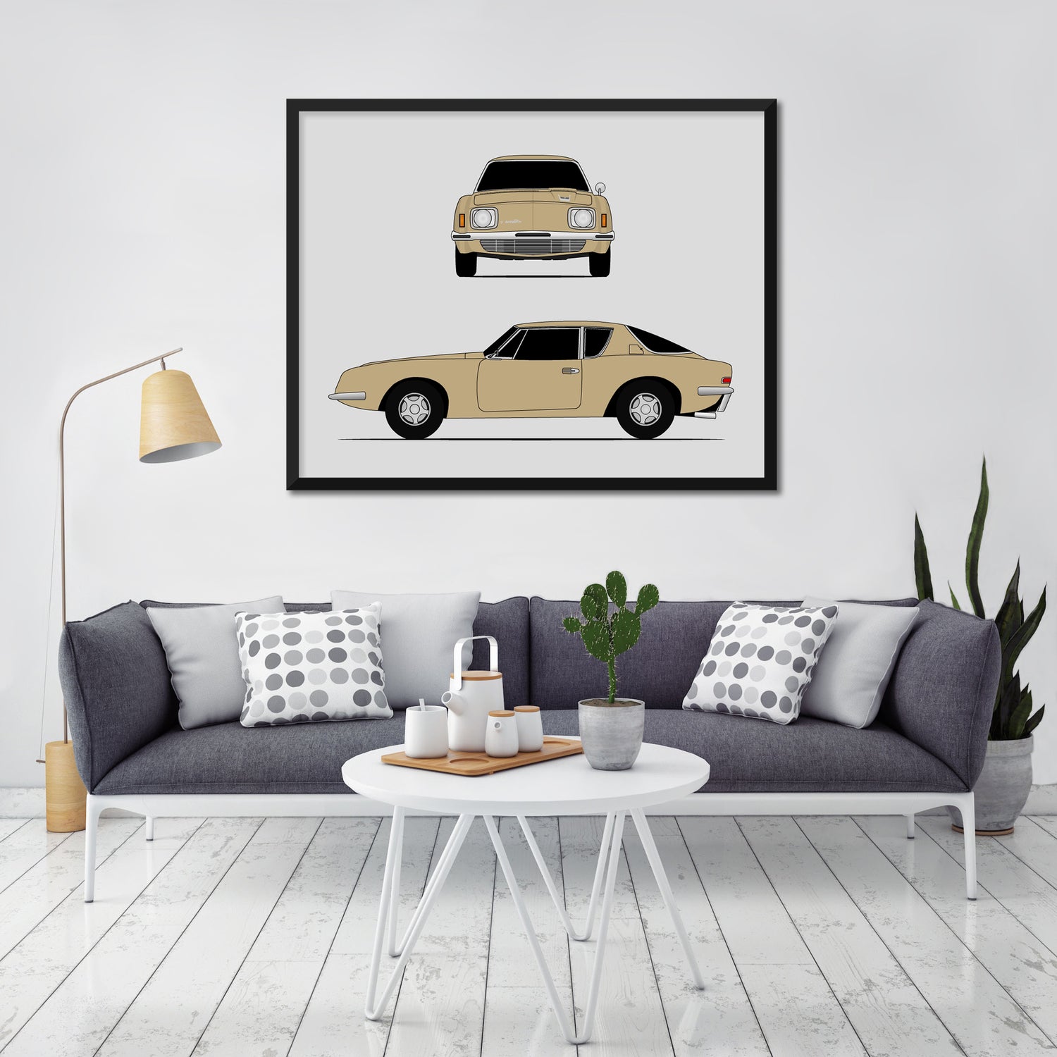 Studebaker Avanti (1964) (Front and Side) Poster
