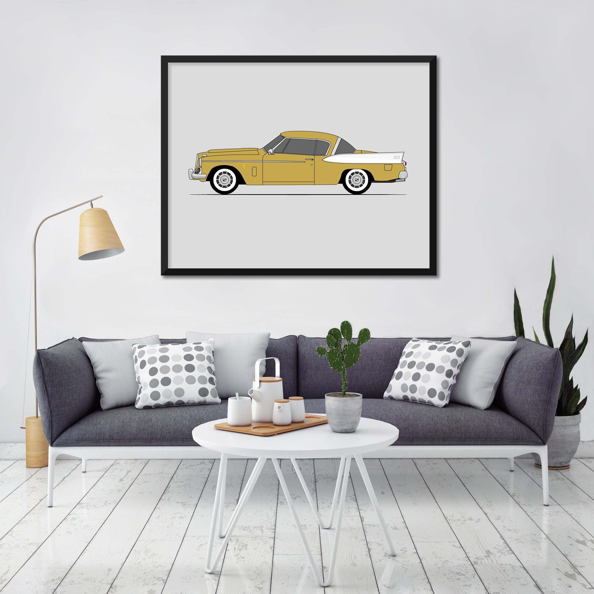 Studebaker Golden Hawk (1956-1958) (Side Profile) Poster