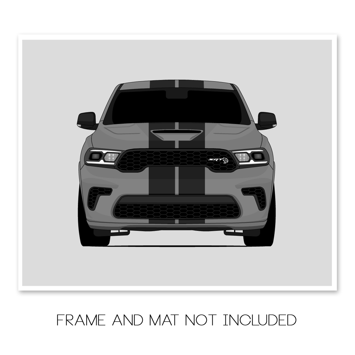Dodge Durango SRT Hellcat (2021-Present) car poster print, frame and mat not included