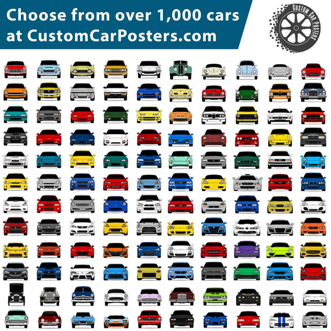 Custom Pokemon Inspired Jumbo Trading Card Poster of Your Car - Giant Card Style Print