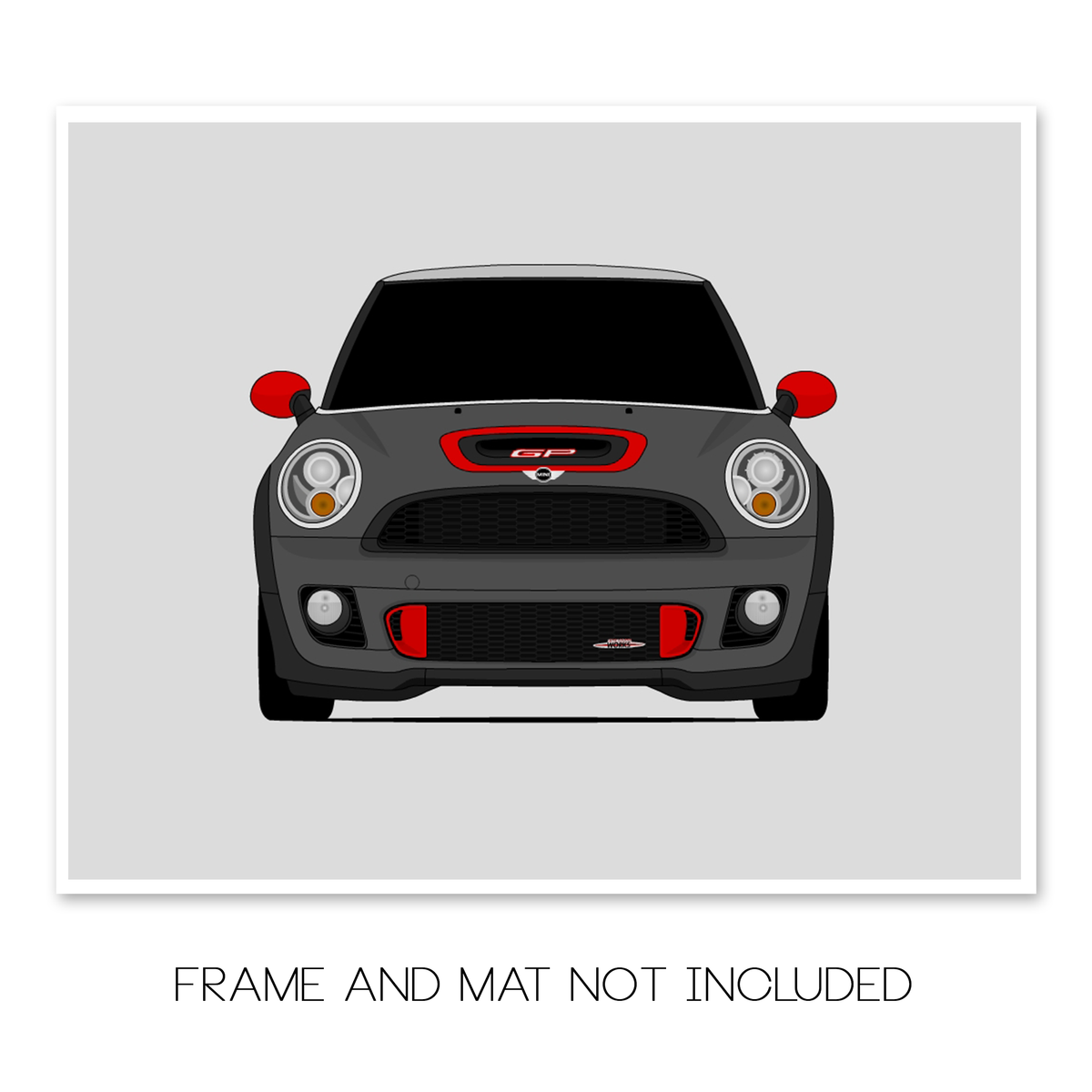 Mini Cooper GP2 (2012-2014) R56 Gen 2 car poster print, frame and mat not included