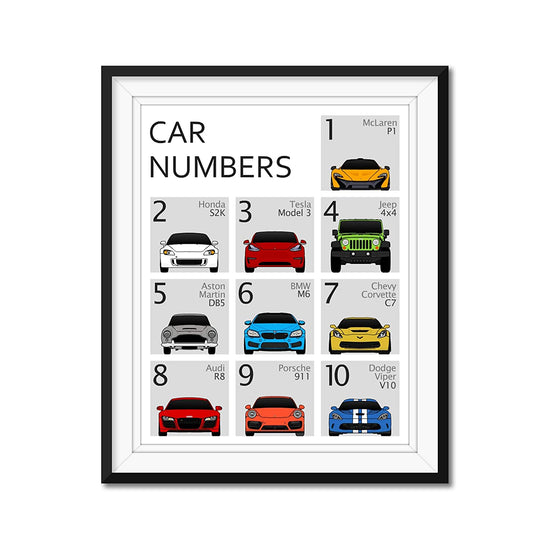 Car Nursery 123 Number