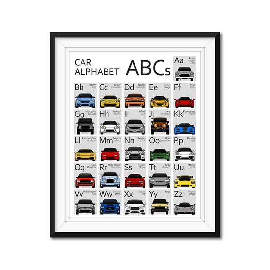 Car Nursery ABC Alphabet