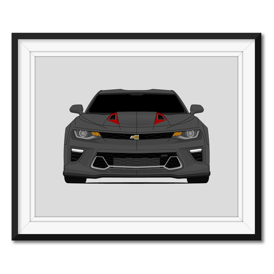 Chevy Camaro SS 50th Anniversary (2016-2018) 6th Generation Poster
