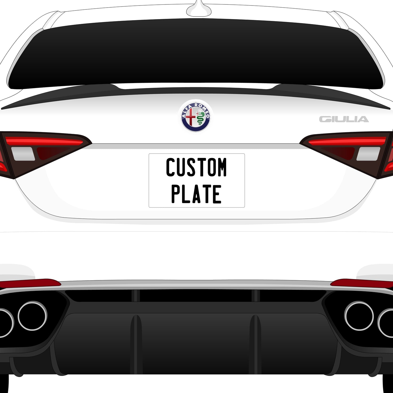 Custom License Plate - Add On