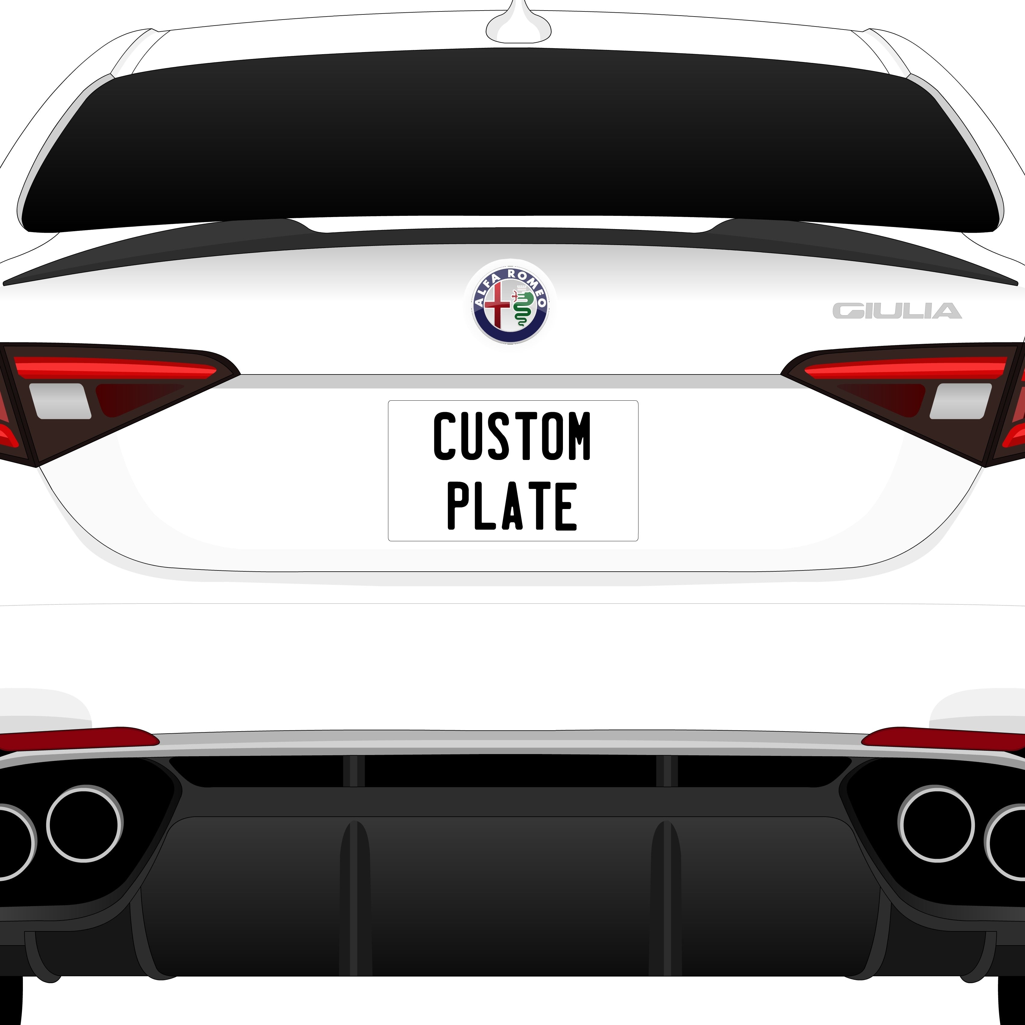 Custom License Plate - Add On