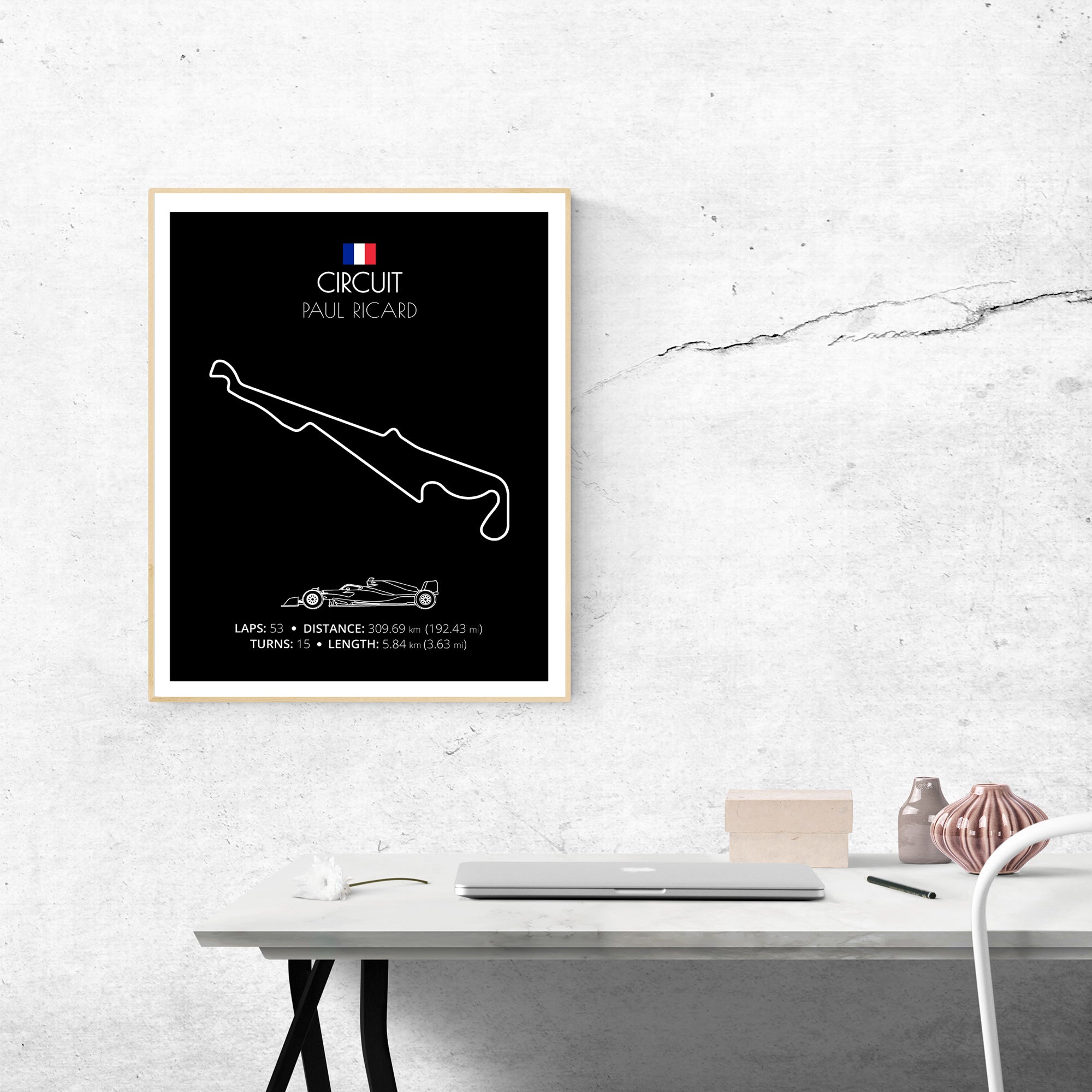 Circuit Paul Ricard (Le Castellet, France) F1 Formula 1 Race Track Poster
