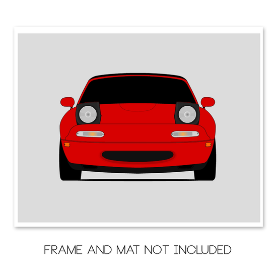 Mazda Miata MX-5 NA (1989-1997) Headlights Up Poster