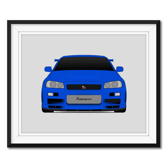 Nissan Skyline GT-R R34 (1998-2002) from the Fast and the Furious Poster