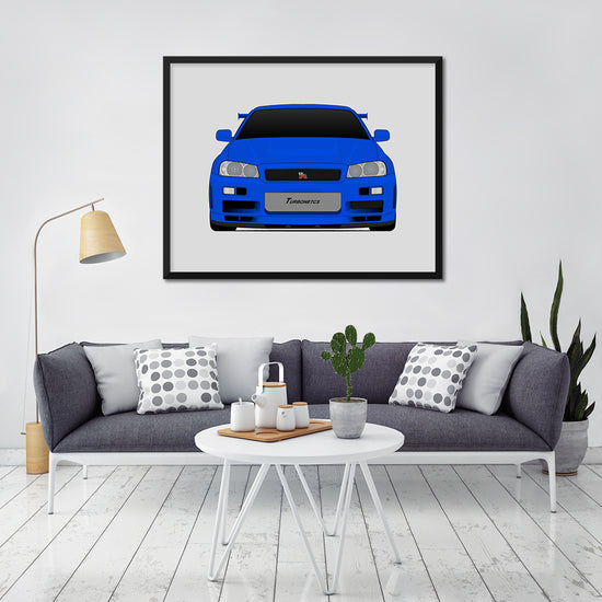 Nissan Skyline GT-R R34 (1998-2002) from the Fast and the Furious Poster