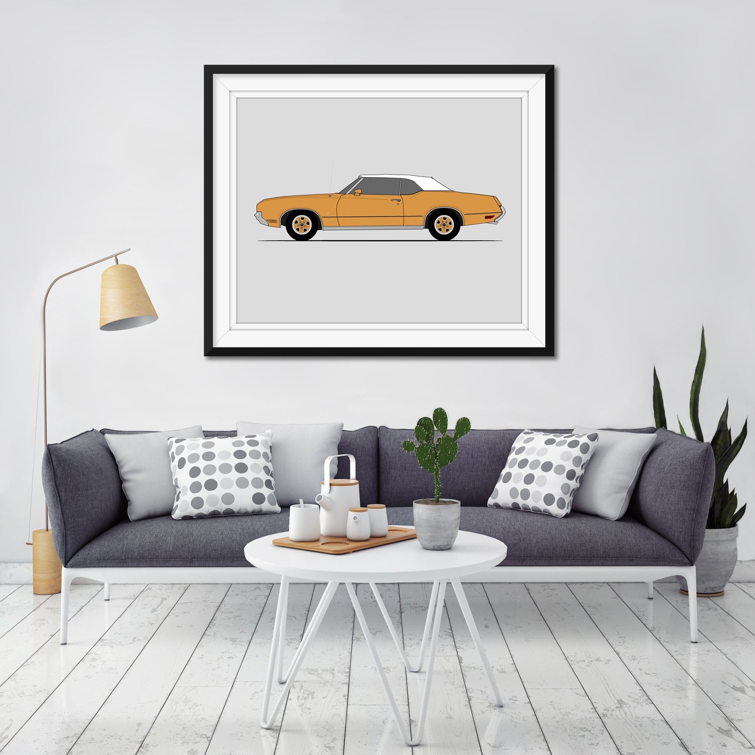 Oldsmobile Cutlass (1968-1972) (Side Profile) Poster