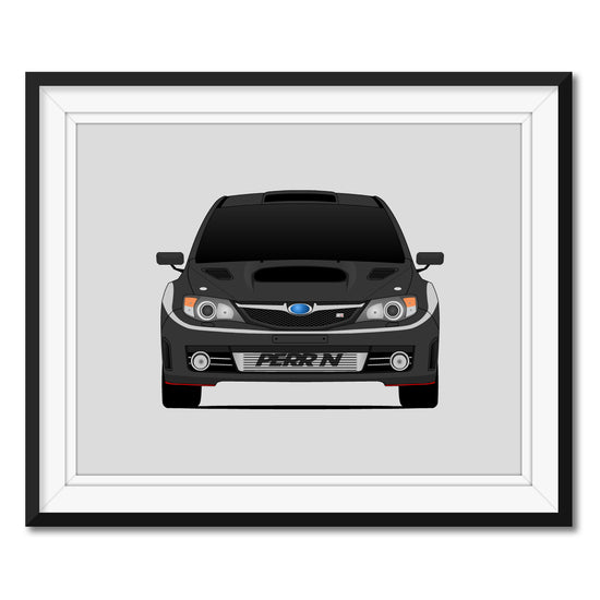 Subaru STI G3 (2008-2010) from Fast & Furious Movie Inspired Poster Print Wall Art Decor Handmade driven by Brian O'Connor (Paul Walker) (Unframed) Poster