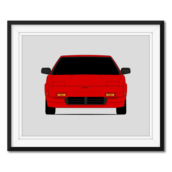 Toyota MR2 AW10 AW11 (1984-1989) 1st Generation Poster