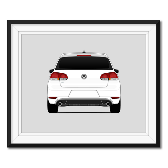 Volkswagen GTI MK6 (2009-2013) (Rear) Poster