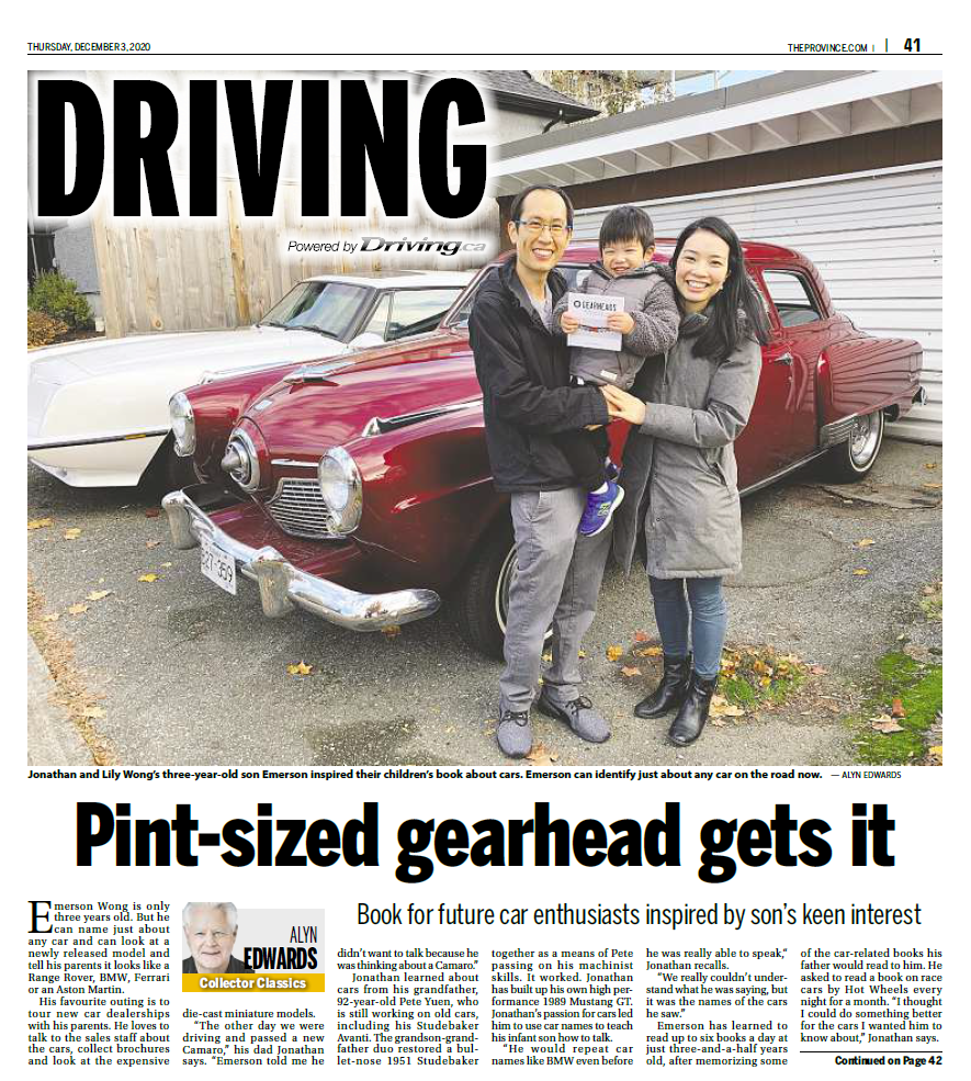 Our Book Gearheads is Featured in Driving.ca and Several Newspapers!