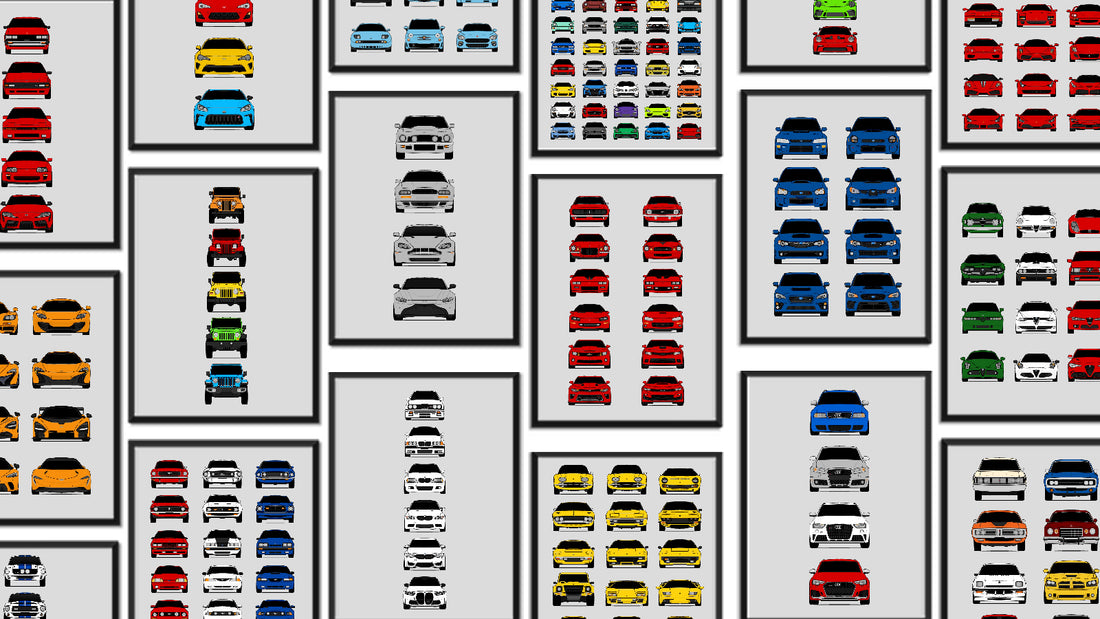 Car Evolutions (Front Views)