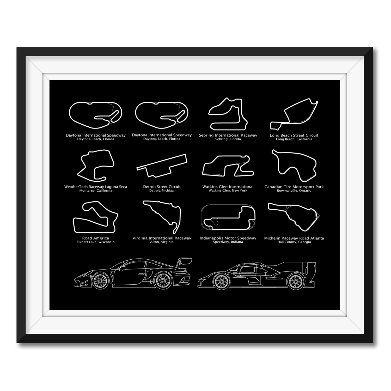 IMSA WeatherTech SportsCar Championship 2024 Race Track Poster – Custom Car Posters imsa-weathertech-sportscar-championship-2024-race-track-poster-custom-car-posters