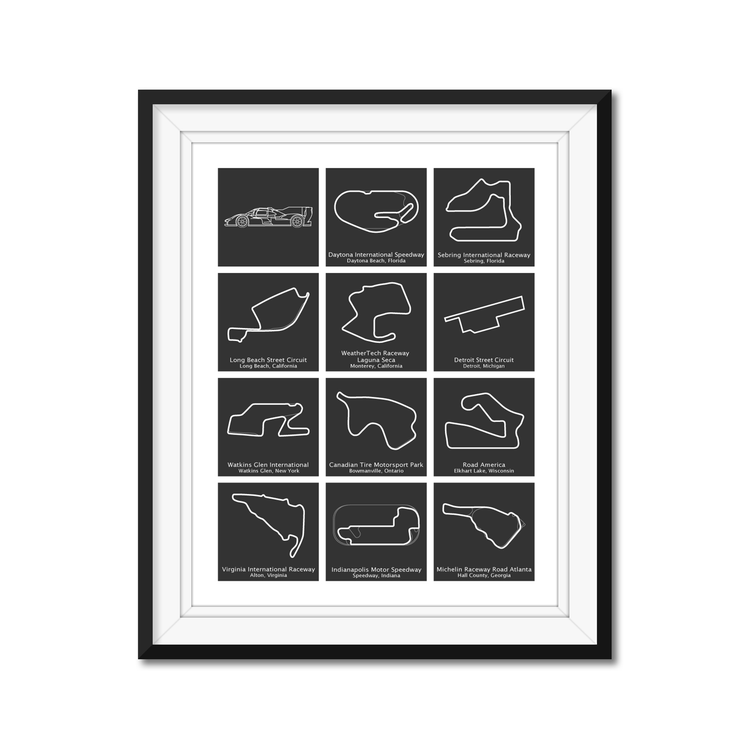 Weathertech Program Grid IMSA WeatherTech SportsCar Championship 2024 Race Track Poster – Custom ...