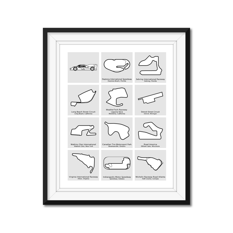 IMSA WeatherTech SportsCar Championship 2024 Race Track Poster – Custom Car Posters imsa-weathertech-sportscar-championship-2024-race-track-poster-custom-car-posters