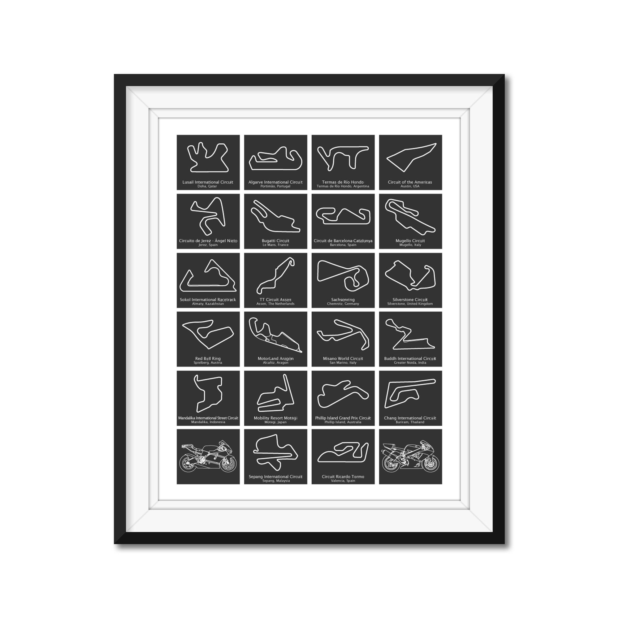 MotoGP 2024 Race Track Poster – Custom Car Posters