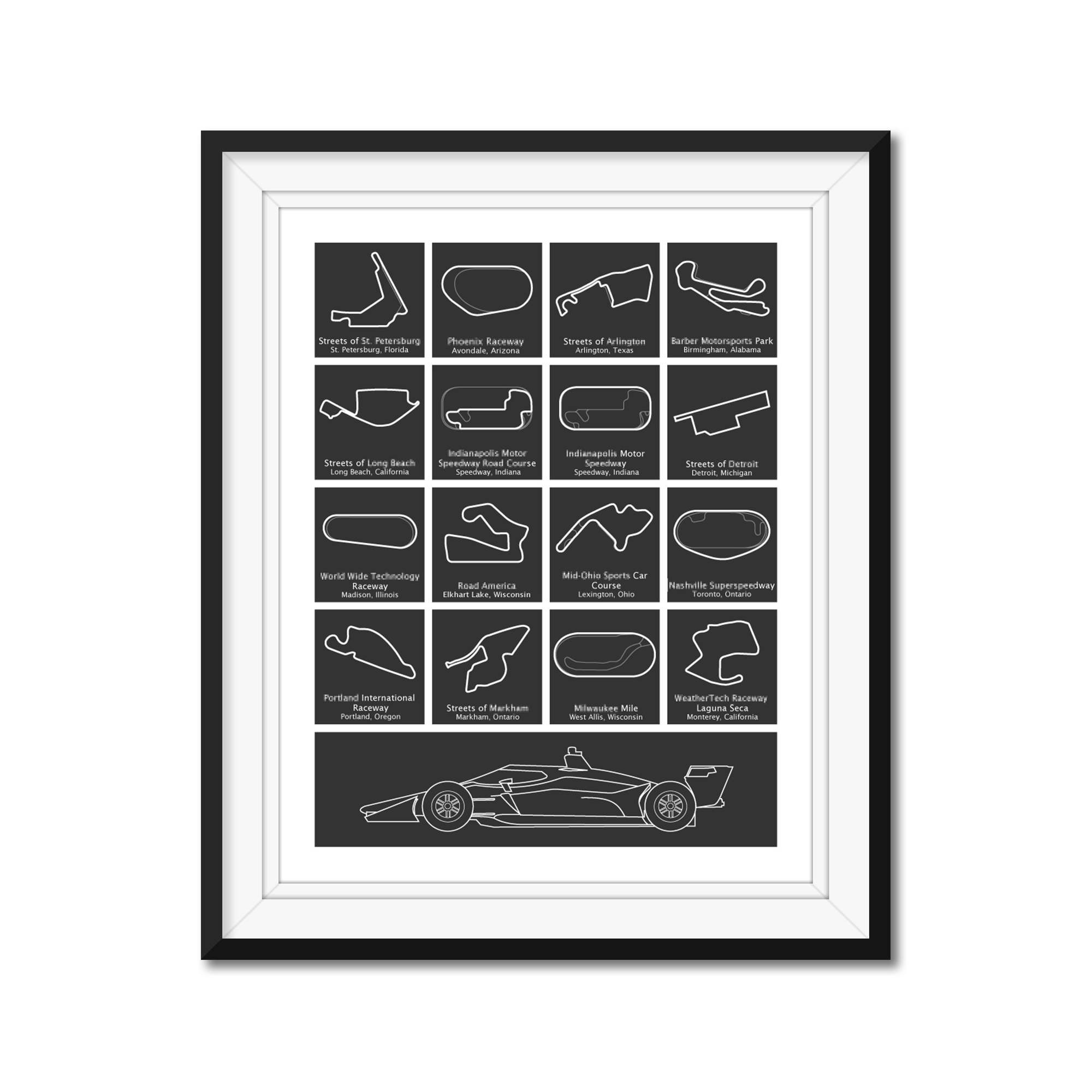 IndyCar Series 2026 Race Track Poster