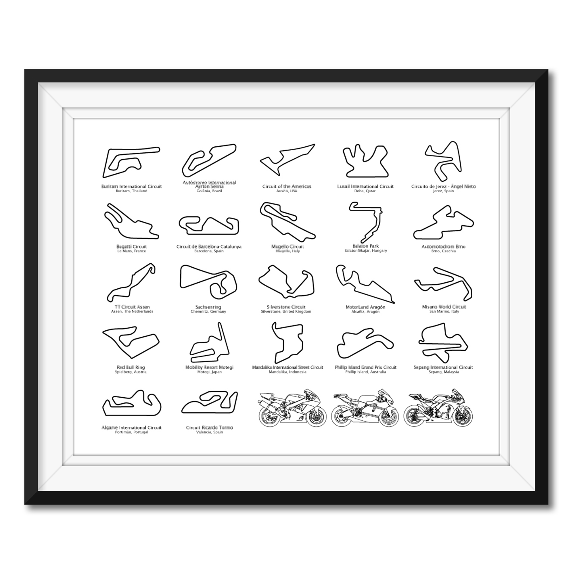 MotoGP 2026 Race Track Poster