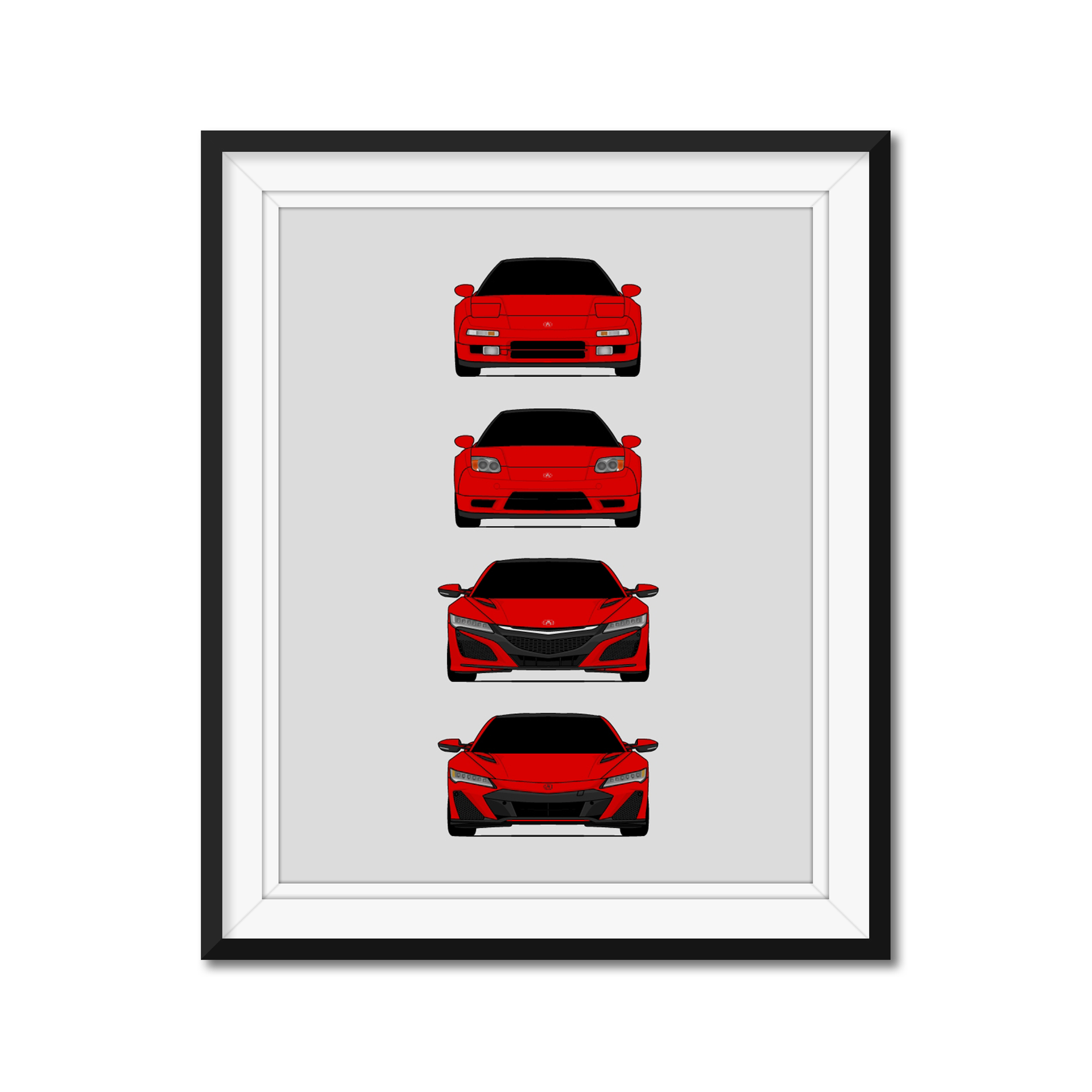 ミュージック POSTCARD GRAPHICS Pink NSX Art Print