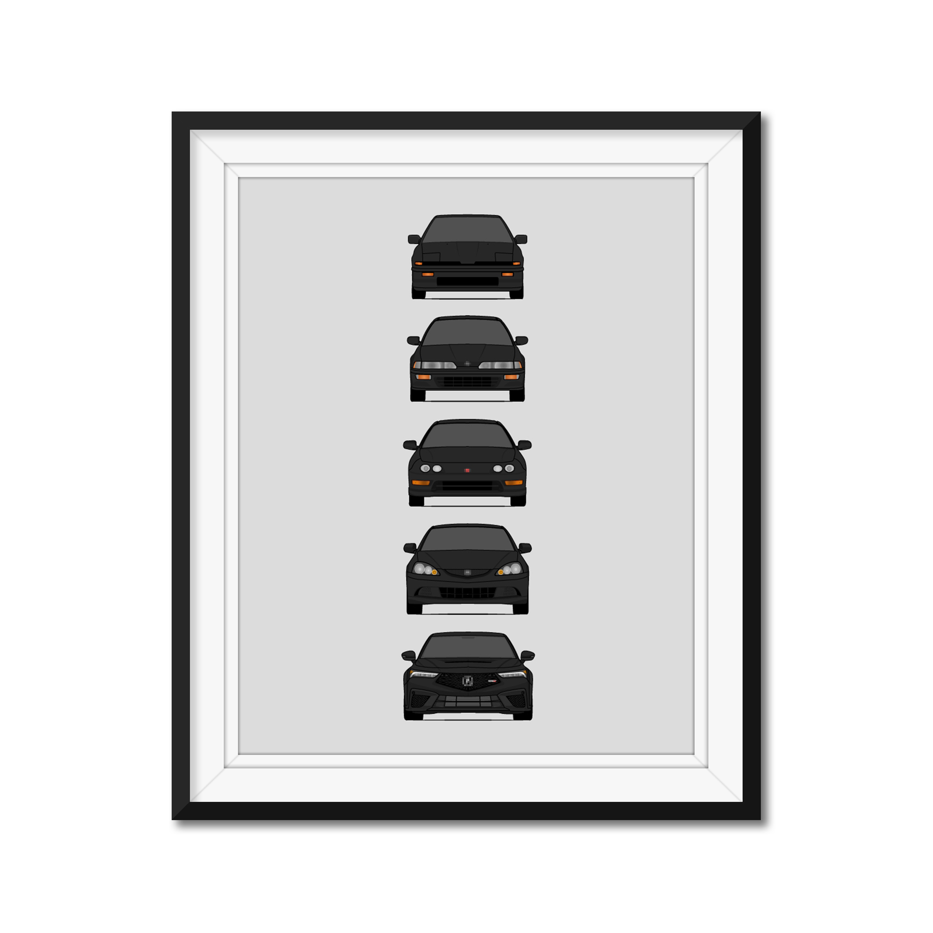 Acura Integra Generations History and Evolution – Custom Car Posters