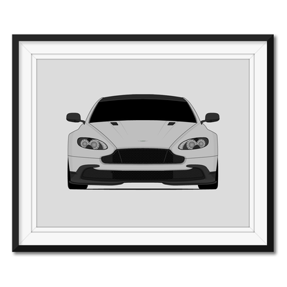 Aston Martin Vantage GT8 (2016-2017) framed car poster with mat