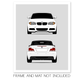 BMW 1 Series 135i Convertible E88 (2007-2013) (Front and Rear) Poster