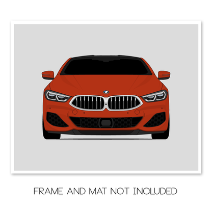 BMW 8 Series (2018-2022) G14 G15 G16 Poster