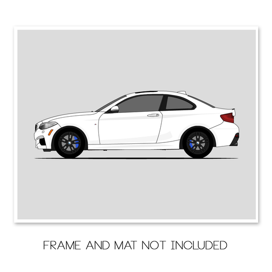 BMW M240i (2018-2021) (Side Profile) Poster