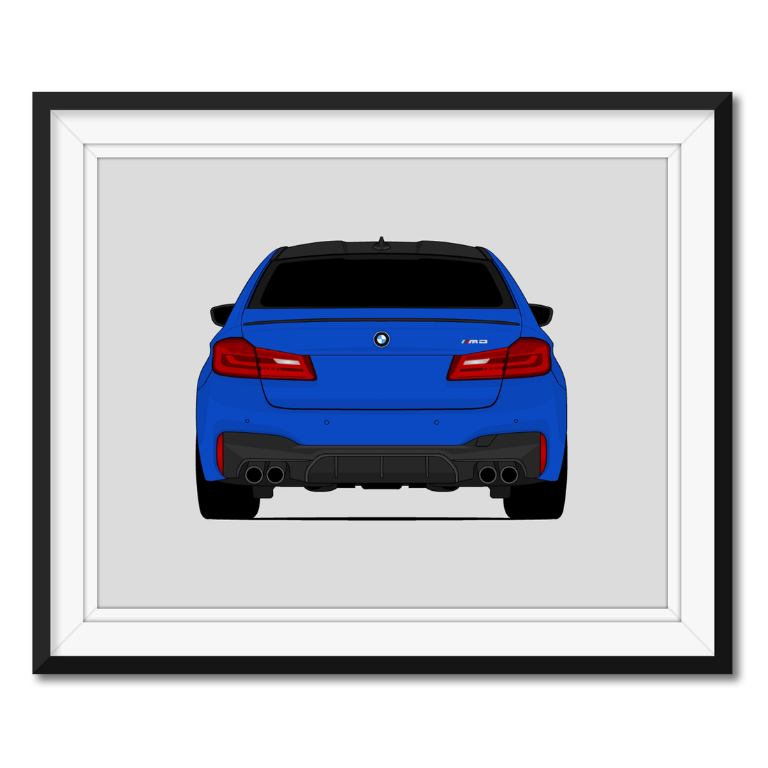 BMW M5 (2017-2020) F90 (Rear) Poster