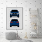 BMW X5M (2014-2018) (Front and Rear) F85 F86 Poster