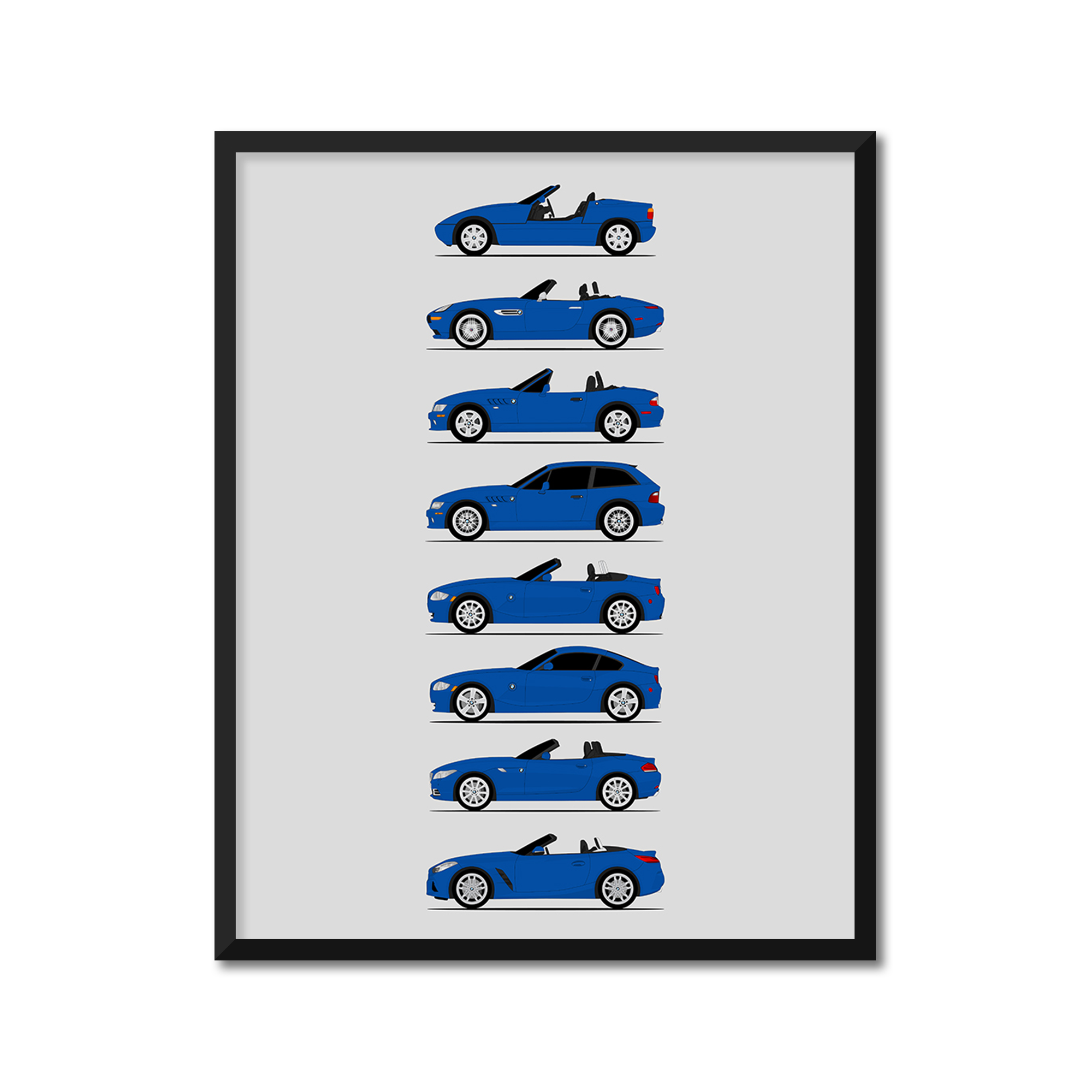 BMW Z Series Generations (Side Profile)