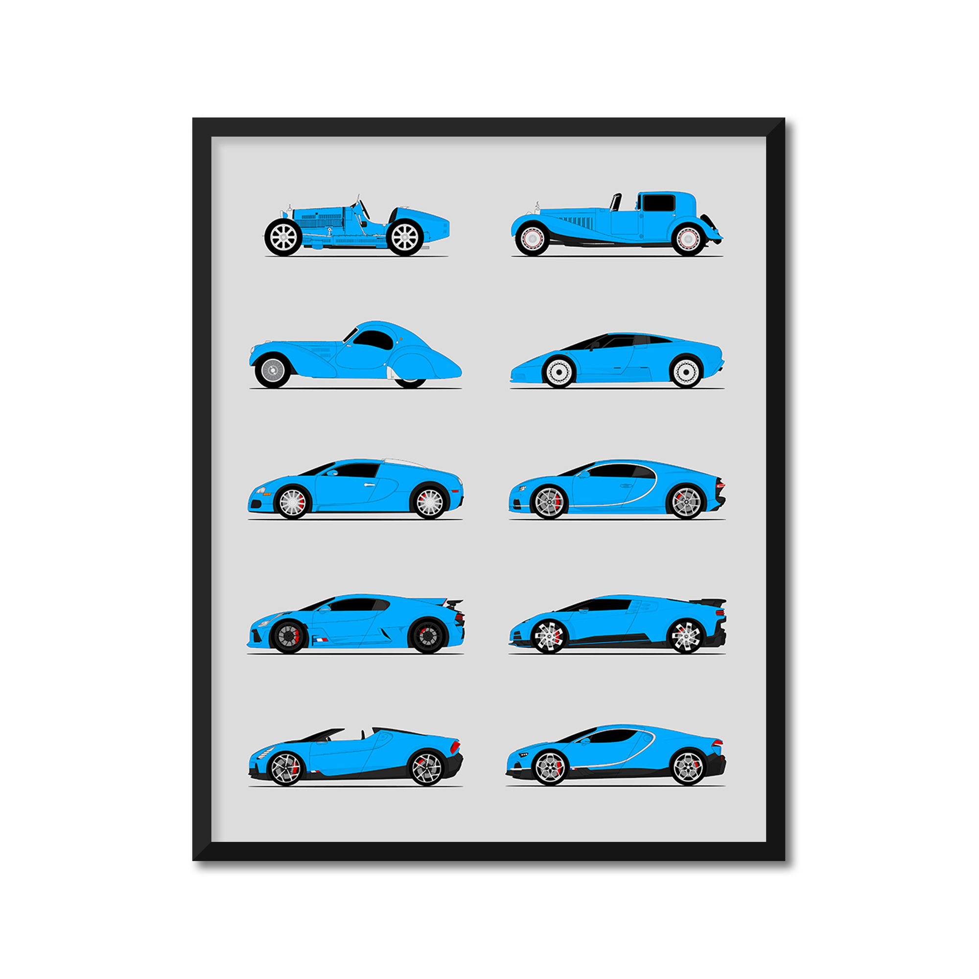 Bugatti Generations (Side Profile)