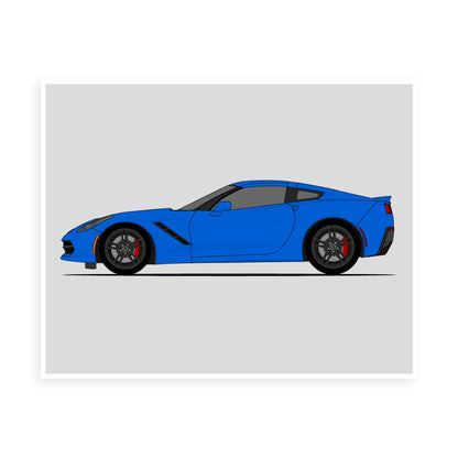Custom Order: Chevy Corvette C7 (17x22)
