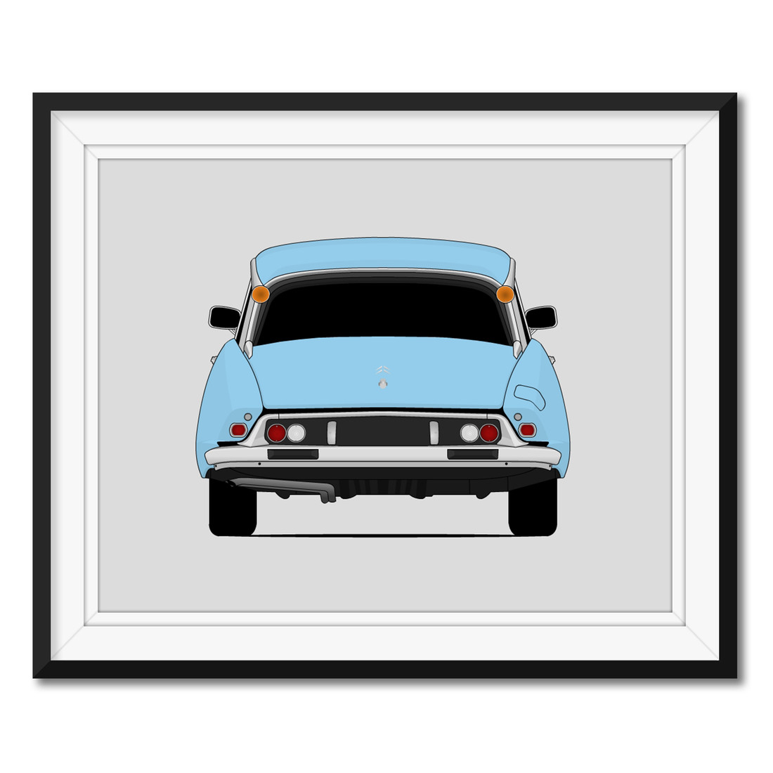 Citroen DS (1968-1975) (Rear) Poster