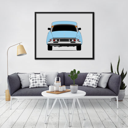 Citroen DS (1968-1975) (Rear) Poster