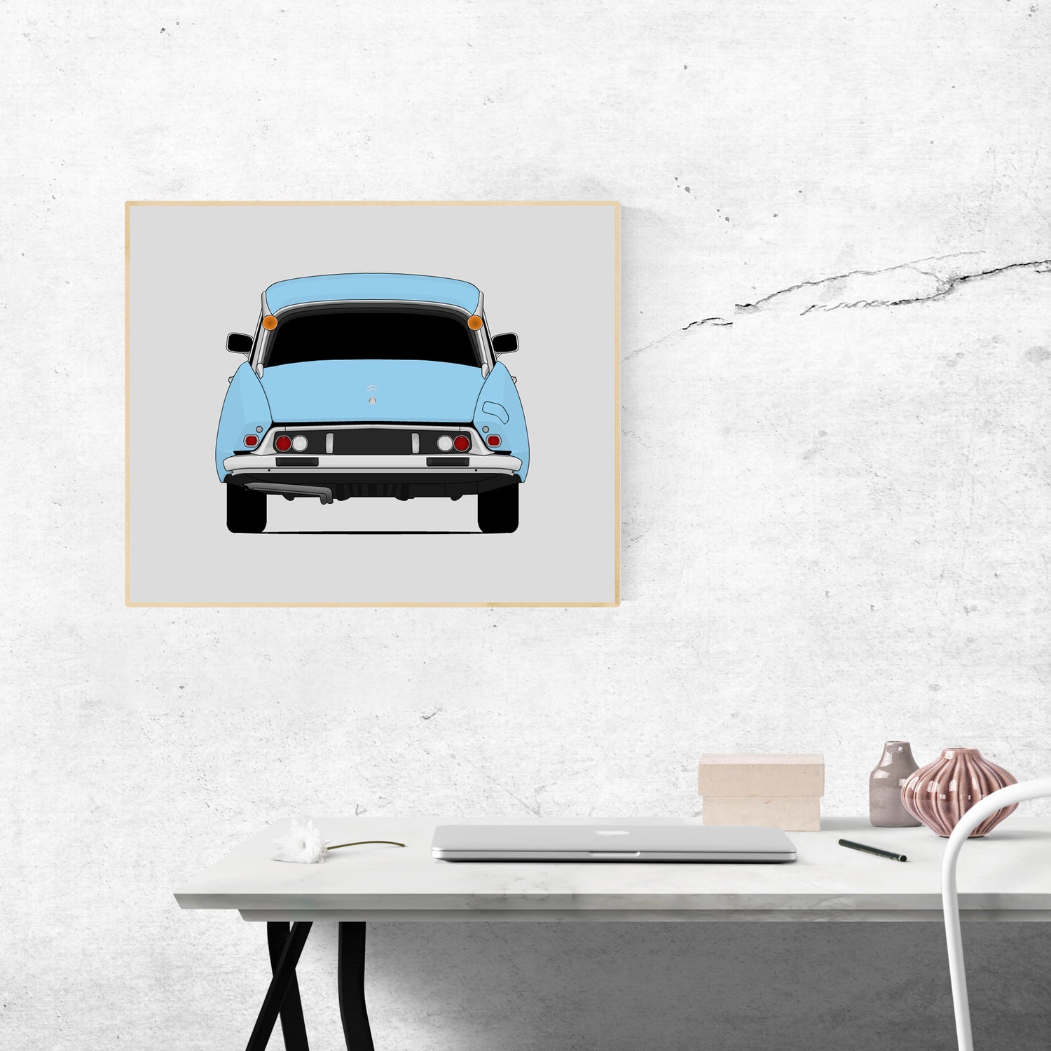 Citroen DS (1968-1975) (Rear) Poster