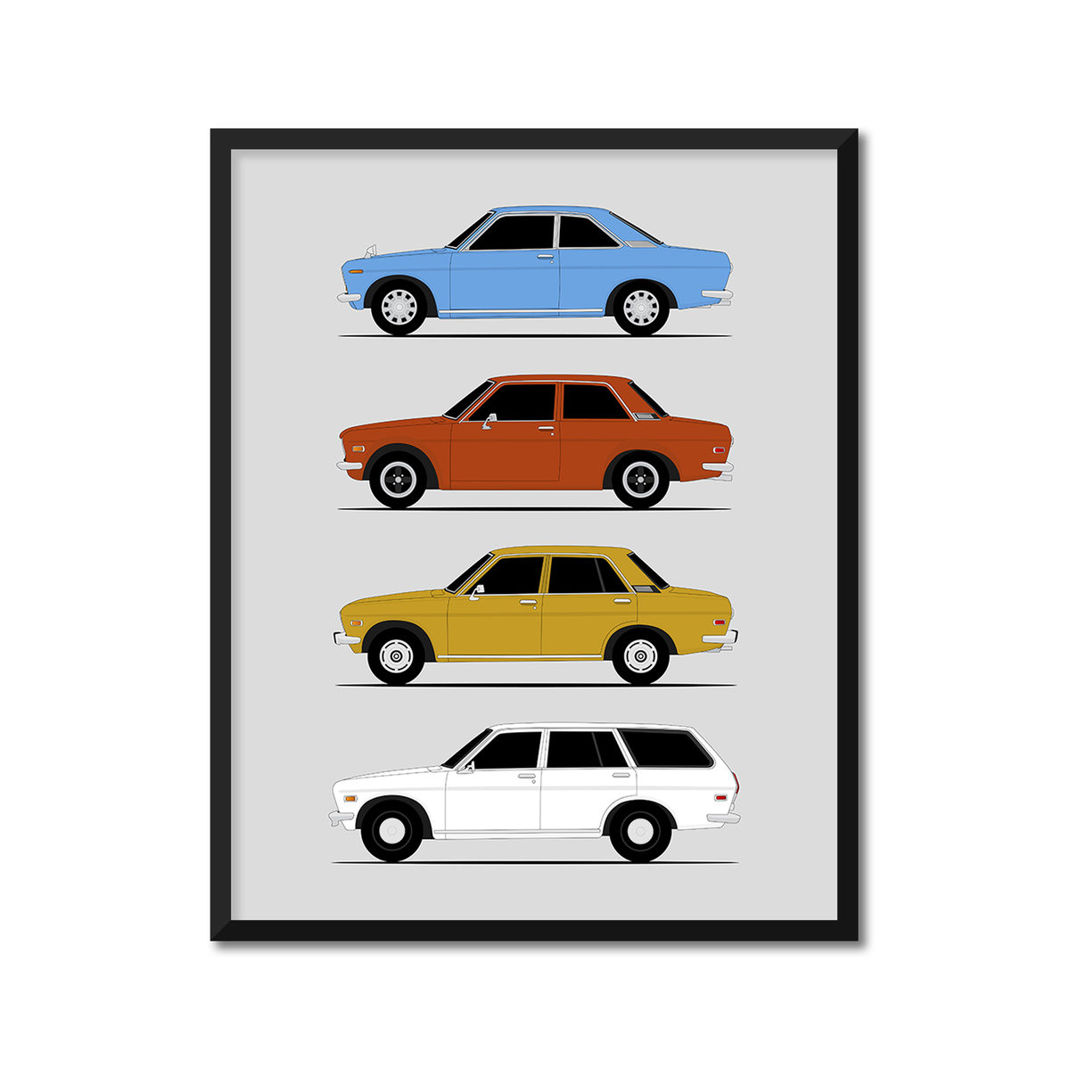 Datsun 510 Generations (Side Profile)
