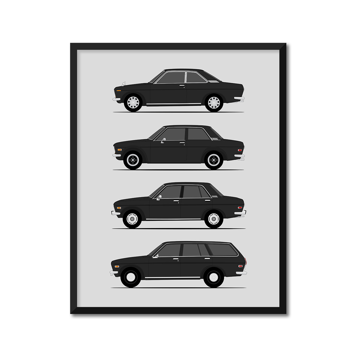 Datsun 510 Generations (Side Profile)