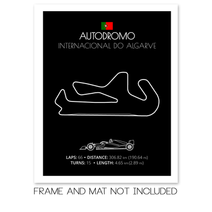 Autodromo Internacional Do Algarve F1 Formula 1 Race Track Poster