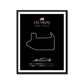 Las Vegas Street Circuit F1 Formula 1 Race Track Poster