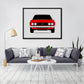 Fiat Dino Coupe (1966-1973) Poster