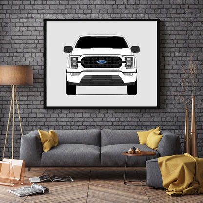 Ford F-150 XL (2021-2023) Gen 14 Poster