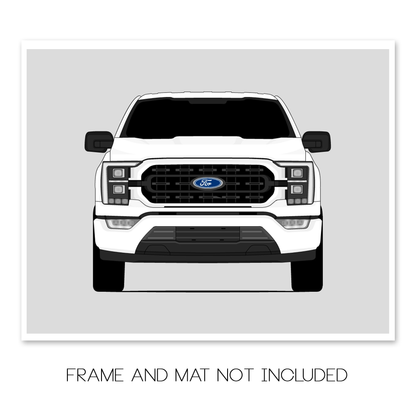 Ford F-150 XL (2021-2023) Gen 14 Poster